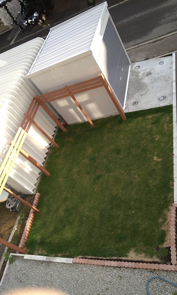 基礎からの物置設置（イナバ物置ドマール）